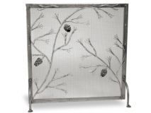 Pine cone firescreen