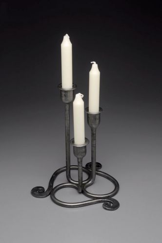 Candlestick Trio Flat Scroll