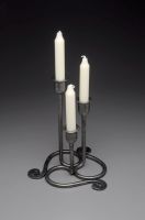 Candlestick Trio Flat Scroll