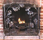 Oakleaf and Acorn Firescreen